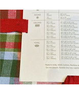 Farmhouse Rachel Ashwell Christmas Red Green Tablecloth Plaid 60”x144” O... - £39.31 GBP
