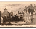 Broad Street View in 1796 City History Club New York City UNP UDB Postca... - $5.89