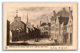 Broad Street View in 1796 City History Club New York City UNP UDB Postca... - £4.70 GBP