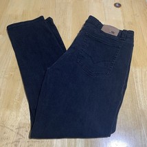 Royal Blue Vintage Mens Jeans 38X32 Black Skinny Denim 100% Cotton A-69 - $18.05