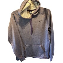 Nike Womens M Purple Therma-Fit Long Sleeve Pullover Hooded Polyester Sw... - $16.83