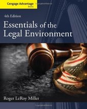 Cengage Advantage Books: Essentials of the Legal Environment 4th edition by Mill - £15.65 GBP