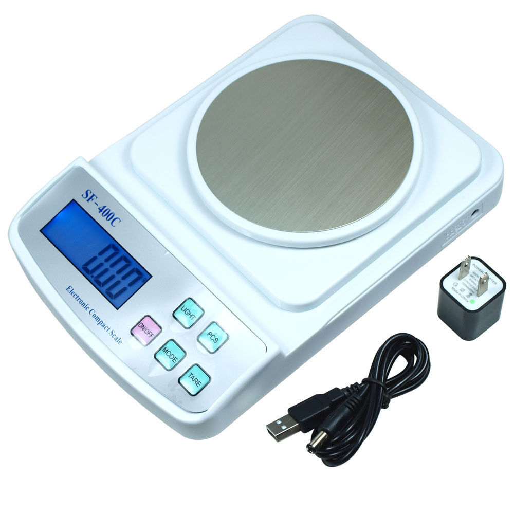 Primary image for Digital Scale 500g x 0.01g for Precision Weighing & Counting - USB Wall Adapter