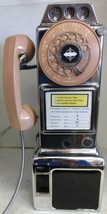 Automatic Electric Pay Telephone 3 Coin Slot 1950&#39;s Rotary Dial  non ope... - $589.05