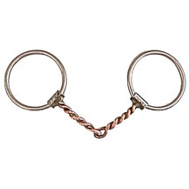 Handmade Don Hansen DH Stainless Steel 3/8 in Copper Twisted Wire Snaffl... - £125.80 GBP
