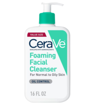 CeraVe Fragrance-Free Face Cleanser, Foaming Face Wash with Hyaluronic Acid 16.0 - £40.40 GBP
