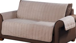 Microsuede Loveseat Furniture Protector, Tan, By Tailor, And Waterproof. - £36.13 GBP