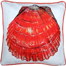 PILLOW DÉCOR Tracy Upton Hilton Head Sand Dollar Solitaire Throw Pillow ... - £47.61 GBP+