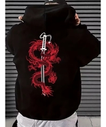 Trendy Dragon Print Hoodie – Men’s Winter Must-Have - $43.00