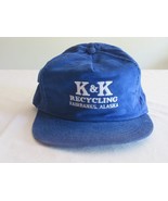 Vtg Corduroy Adjustable Hat Cap K &amp; K Recycling Fairbanks Alaska USA mad... - £15.01 GBP