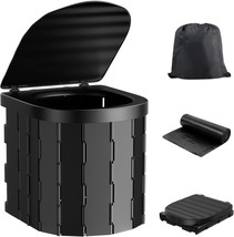 Adult Portable Folding Toilet Bucket w/ Bags for Camping, Travel, Outdoor - €21,10 EUR