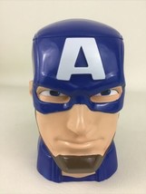 Marvel Universe Live Captain America Souvenir Flip Top Mug Cup Super Hero Head - £16.03 GBP