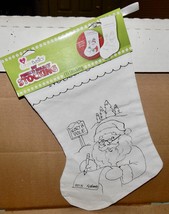 Christmas Stockings DIY Color &amp; Paint You Choose Type Create Basics Printed 190Z - £6.77 GBP