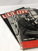 Lot of 4 Vintage Life Magazines 1945 World War II Generals Statue Of Liberty - £25.12 GBP