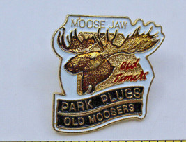 Moose Jaw Park Plugs Old Moosers Saskatchewan Canada Collectible Pin Vintage - £15.17 GBP