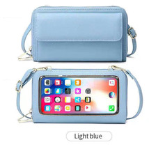 Transparent Window Touch Screen Mobile Phone Bag Anti-theft Smart Wallet Women F - £21.40 GBP