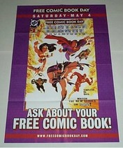 2002 JLA 34x22 poster 1: Batman,Superman,Wonder Woman,Justice League Adv... - £16.00 GBP