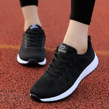 New Women Shoes Flats Fashion Casual Ladies Shoes Woman Lace-Up Mesh Breathable  - £21.93 GBP