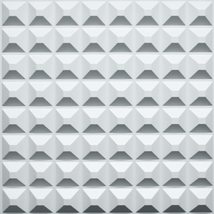 Dundee Deco 3D Wall Panels - Contemporary Spike Paintable White PVC Wall Panelin - $7.83+