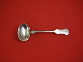 Austrian .800 Silver Gravy Ladle w/ Oval Bowl and Crown Monogram on Handle 8&quot; - £147.23 GBP