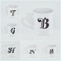 Holiday Home Monogram Ceramic Coffee Mug Personalized Name Letter Initia... - £14.84 GBP