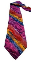 J Garcia Riptide Collection Tied Oil Painting Style  Men&#39;s Tie 100% Silk - £18.30 GBP