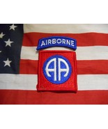 US ARMY VIETNAM ERA 82ND AIRBORNE DIVISION SSI COLOR PATCH WITH TAB - £6.27 GBP