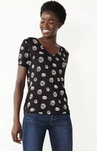 NWT Women&#39;s Celebrate Together Halloween Pumpkin V-Neck Tee Top XL - $9.97