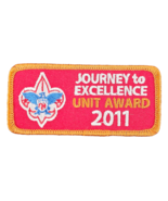 2011 BSA Journey To Excellence Unit Award Gold Shoulder Patch - $1.97