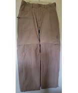 Cabelas Mens Convertible  Classic Fit Hiking Pants Zip Off Shorts Beige ... - $29.86 CAD