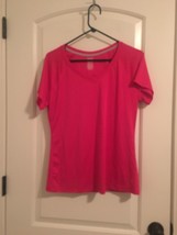 Danskin Now Women&#39;s Pink Athletic Short Sleeve T-Shirt Size Large - £25.24 GBP