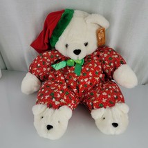 Fiesta America Wego Stuffed Plush Teddy Bear White Red Green Holiday Merry Xmas - £100.51 GBP