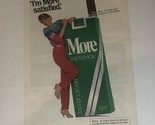 1981 More 120s Cigarette Print Ad Advertisement Vintage Pa2 - $5.93