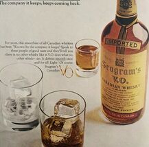 1965 Seagram&#39;s VO Canadian Whiskey Advertisement Liquor Distillery DWLL7 - $24.99