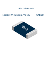 50X LR2512-21R010F4 RALEC SMD Current Sense Metal Resistor 10mOhm 1W 1% ... - $119.23 MXN