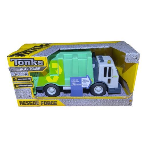 TONKA Real Tough 12” Rescue Force Hasbro 2018 Garbage Truck Lights Sound NIB 3+ - £19.02 GBP