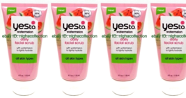 ( Lot 4 ) Yes to Watermelon Daily Facial Scrub All Skin Types 4 oz Each - £21.78 GBP