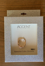 Accent Accessories Genuine Cubic Zirconia Ring Size 7 - £11.79 GBP
