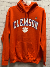 Clemson Tigers Mens Womens Hoodie Sweatshirt Orange Paw Logo Pockets Medium New - £10.73 GBP