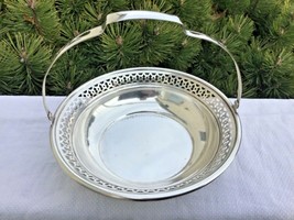 Sterling Silver Basket Fessenden And Company Reticulated - £115.85 GBP