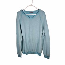 Tommy Bahama Men&#39;s 100% Pima Cotton Sweater Light Blue Reversible Large - $359.36 MXN