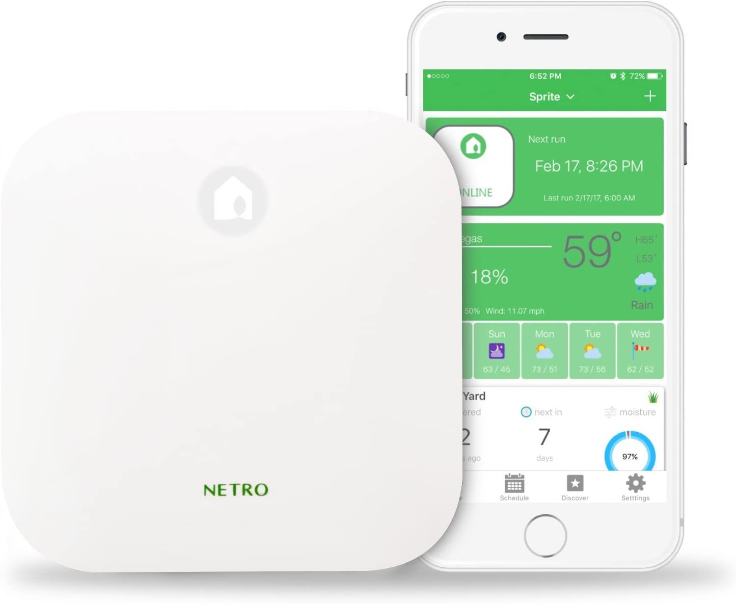 Netro Smart Sprinkler Controller, WiFi, Weather aware, Remote access, 12 Zone, - £132.93 GBP