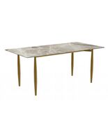 LeisureMod Modern Dining Table, 55&quot; Rectangular Wide Sintered Stone Tabl... - €730,68 EUR+
