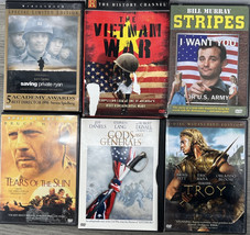 Lot of 6 DVDs War Military Movie Night Bundle - War006 - £19.77 GBP