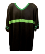 7 Eleven Employee Uniform T-Shirt Dark Gray Green V Neck Sleeve Logo Siz... - €12,88 EUR