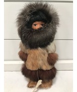 Memeluk Alaskan Eskimo Girl Doll Fur Parka Mittens Mukluks Inuit Alaska ... - £15.65 GBP
