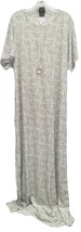 NWT LuLaRoe 3XL White &amp; Black Polka Dot Maria Knit Fabric Long Maxi Dress - $37.61
