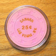 (1) 25 Cent SAHARA CASINO CHIP - 1980s - Las Vegas, Nevada - £8.75 GBP