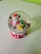 Hope Christmas Mini Snow Globe Snowglobe Holiday Santa Claus Red - $14.69