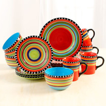 Fiesta Spring Pueblo 16 Piece Dinnerware Set Plates Service For 4 - £195.78 GBP